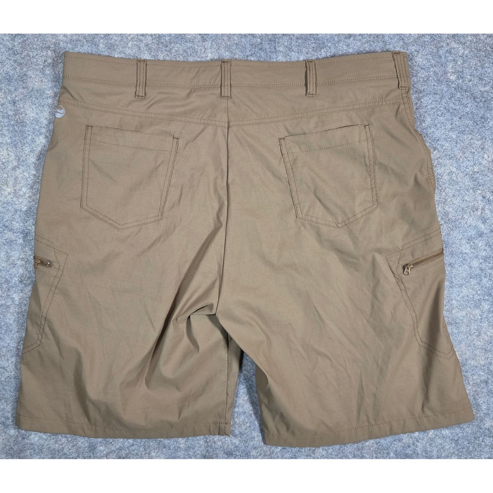Wrangler Outdoor Series Mens Cargo Shorts Tan Khaki Stretch Size 42 Summer - Picture 8 of 9